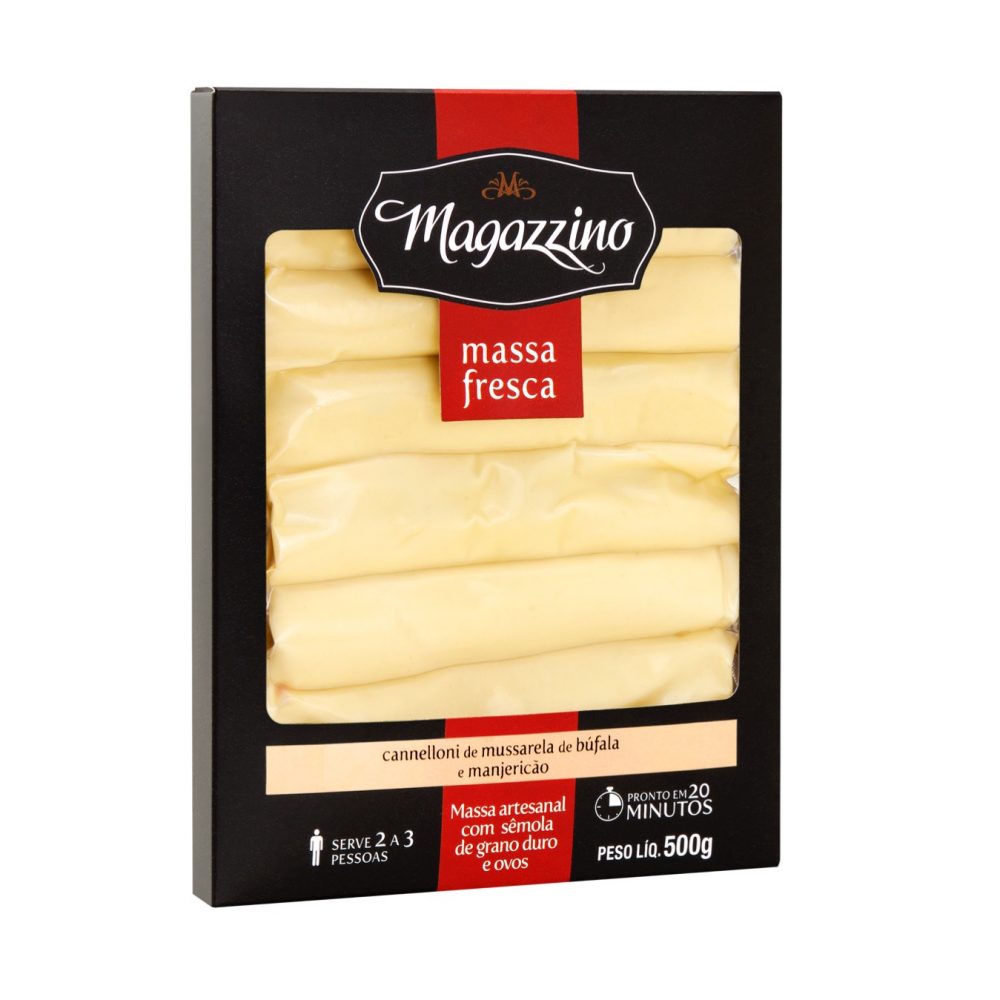 CANNELLONI MUSSARELA DE BÚFALA COM MANJERICÃO 500G