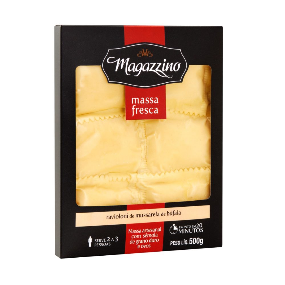 RAVIOLONI DE MUSSARELA DE BÚFALA 500G